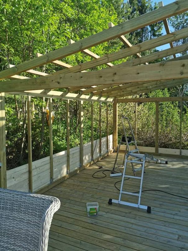 Overdækning til terrassen Overdækning til terrassen